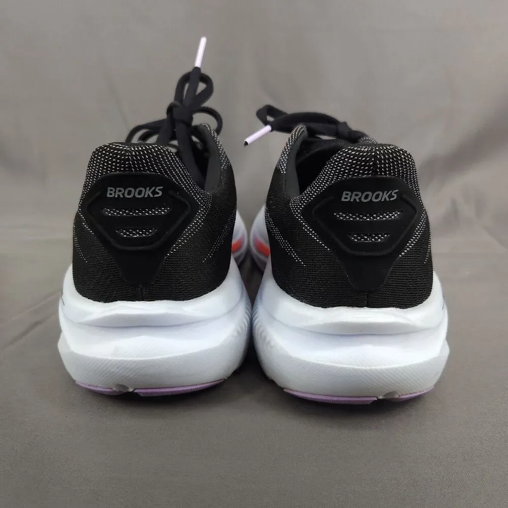 Brooks Ghost 17 Shoes Women Size 8 Black/Purple/Coral Running